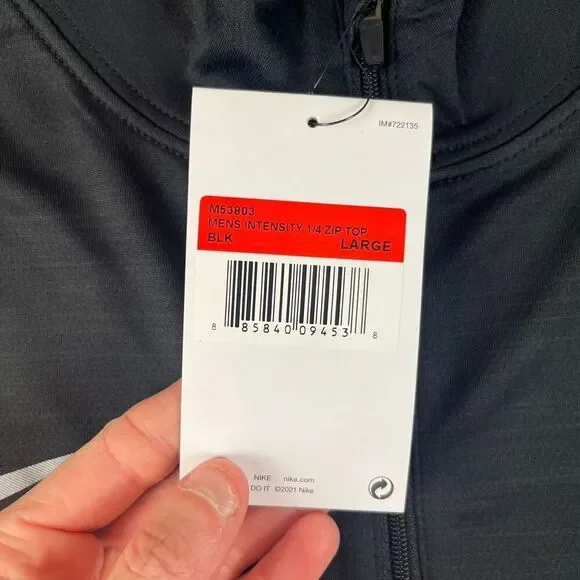 Nike Colorado Buffaloes 1/4 Zip Intensity Jacket Mock Neck Black Men's L NWT - Picture 3 of 11